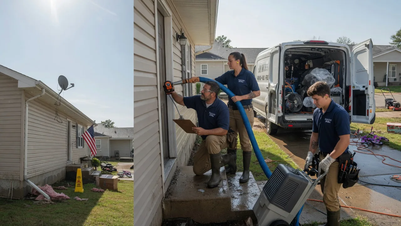 Ceiling Water Damage Restoration in Chandler, IN near me